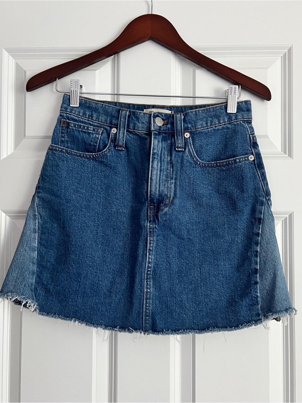 Madewell A-line Denim Mini Skirt